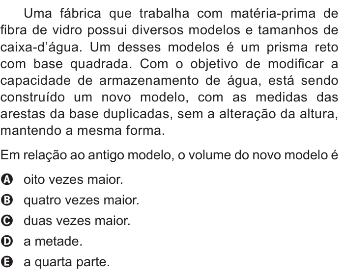 Questão 163 no caderno Cinza do ENEM PPL 2015