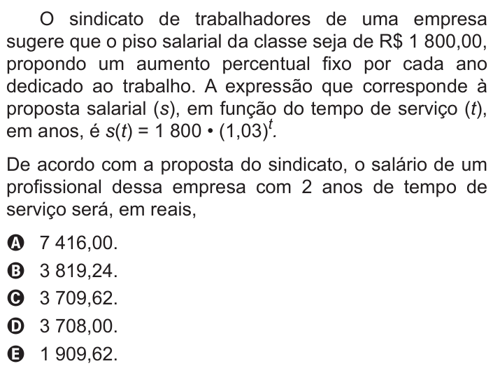 Questão 167 no caderno Cinza do ENEM PPL 2015