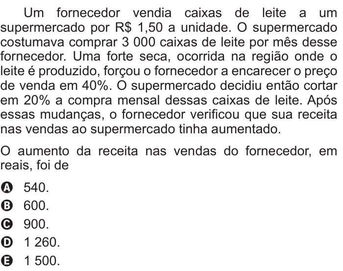 Questão 175 no caderno Cinza do ENEM PPL 2015