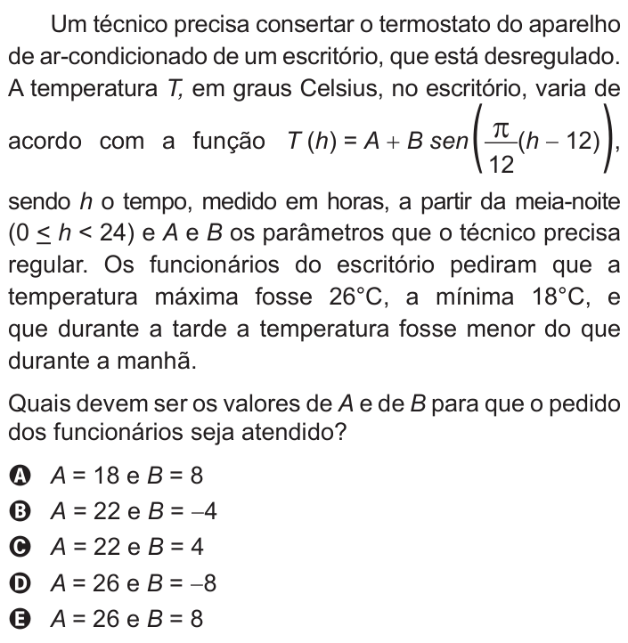 Questão 179 no caderno Cinza do ENEM PPL 2015