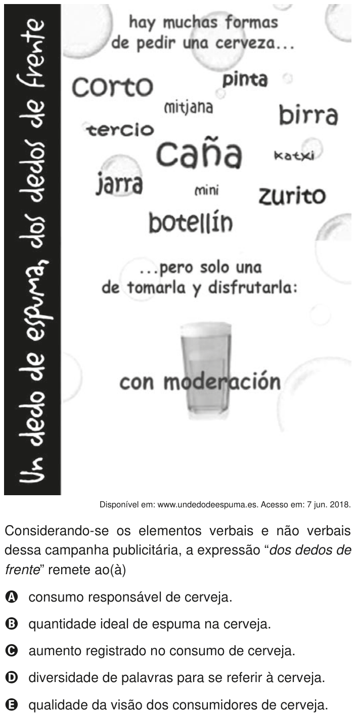 Questão 3 no caderno Azul do ENEM PPL 2020