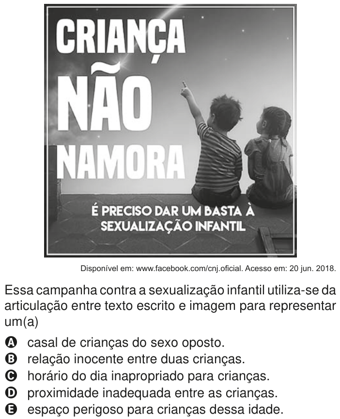 Questão 24 no caderno Azul do ENEM PPL 2020