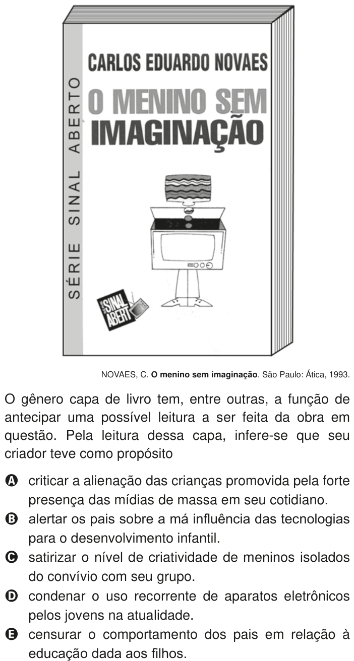 Questão 34 no caderno Azul do ENEM PPL 2020