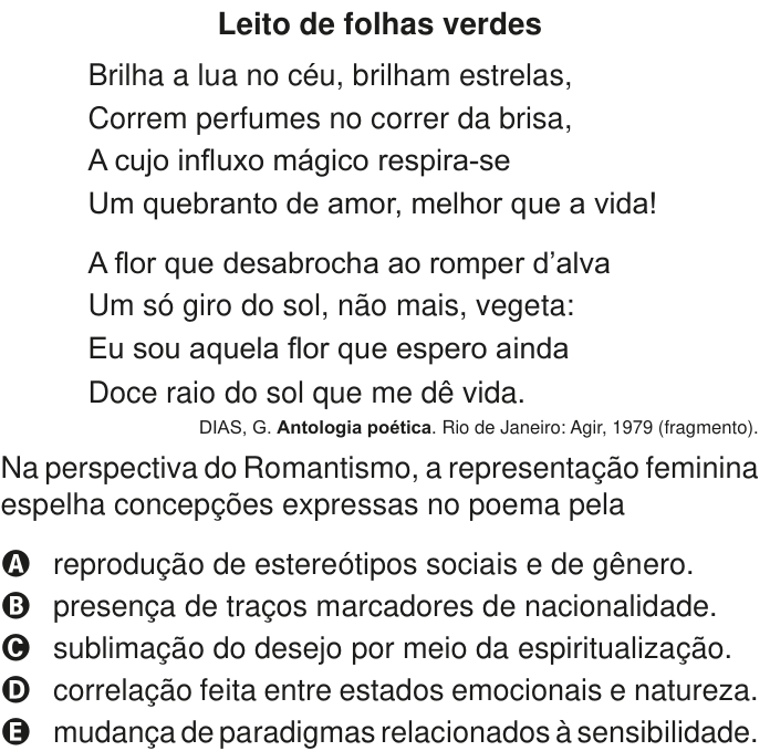 Questão 41 no caderno Azul do ENEM PPL 2020