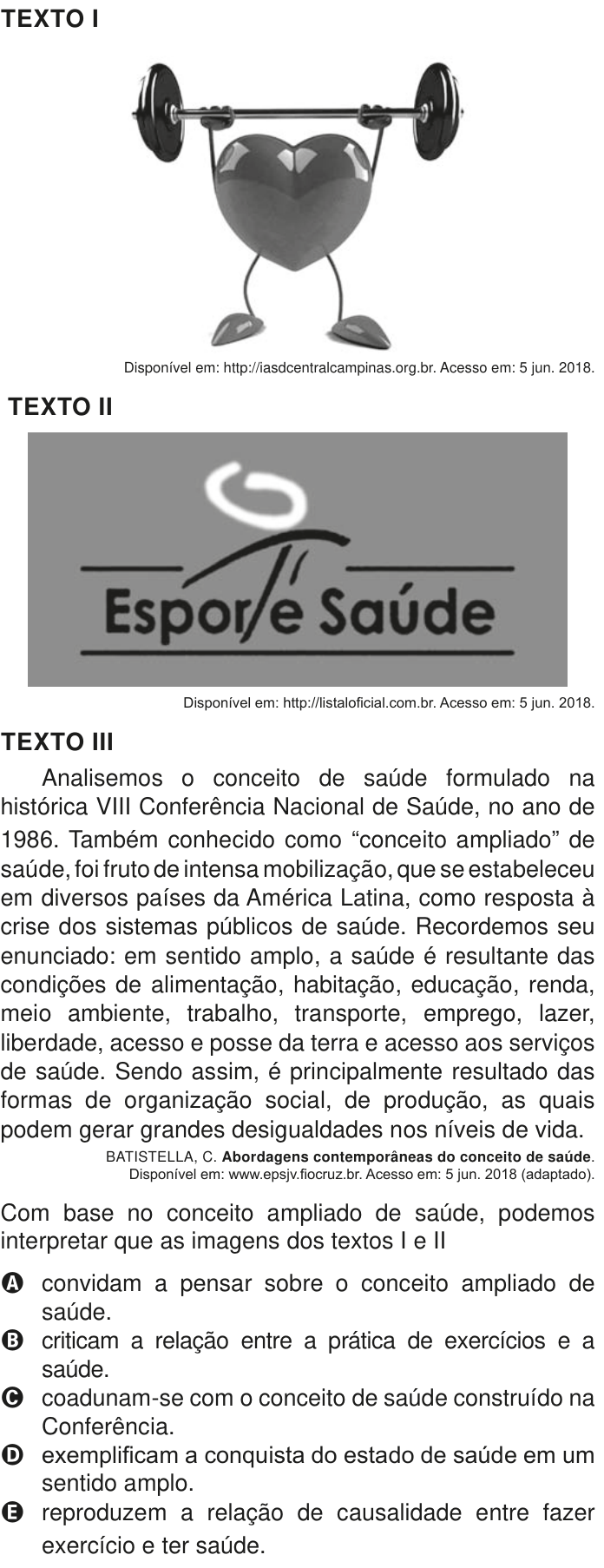 Questão 44 no caderno Azul do ENEM PPL 2020
