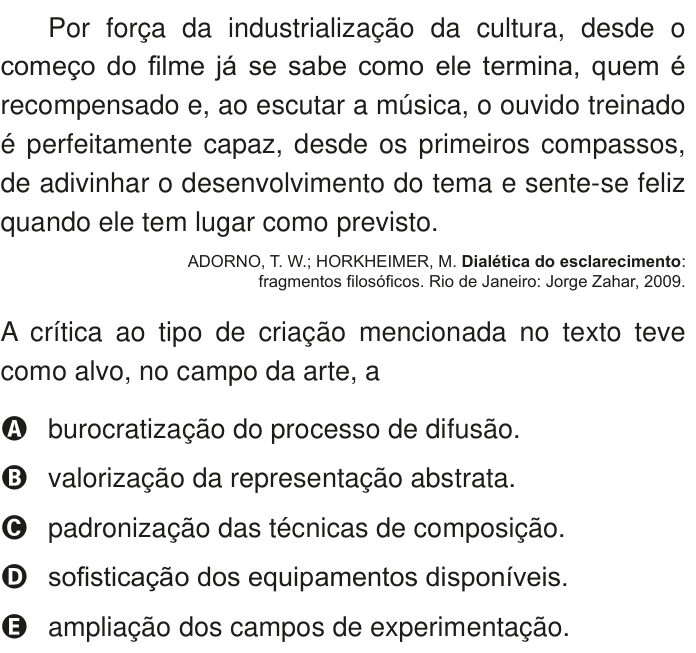 Questão 51 no caderno Azul do ENEM PPL 2020