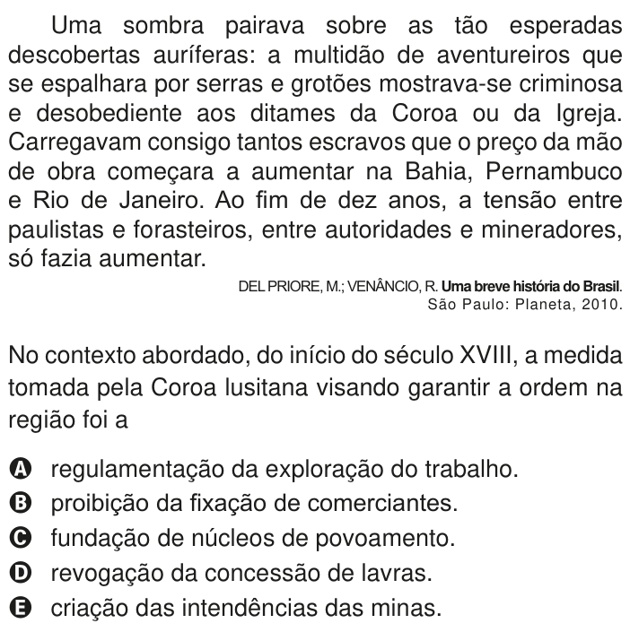 Questão 60 no caderno Azul do ENEM PPL 2020