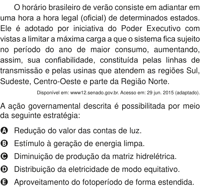 Questão 69 no caderno Azul do ENEM PPL 2020