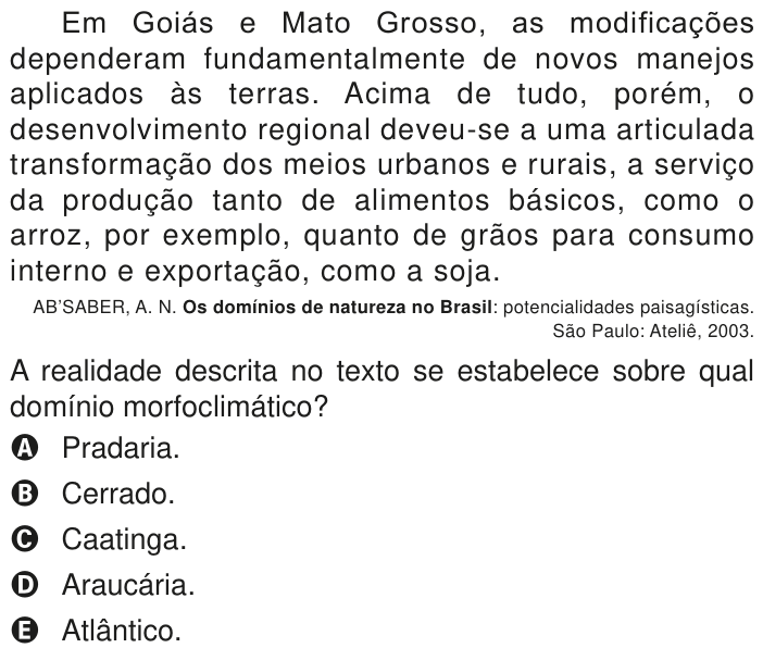 Questão 80 no caderno Azul do ENEM PPL 2020
