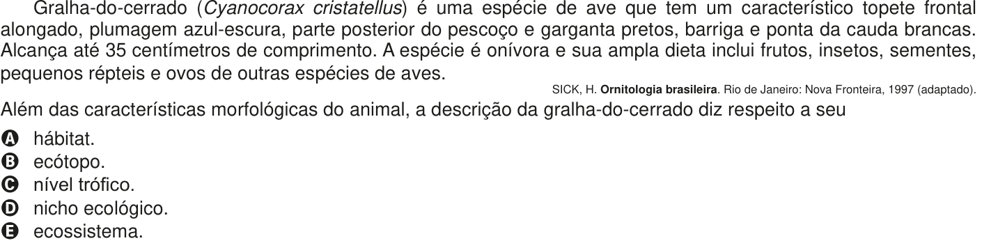 Questão 97 no caderno Azul do ENEM PPL 2020