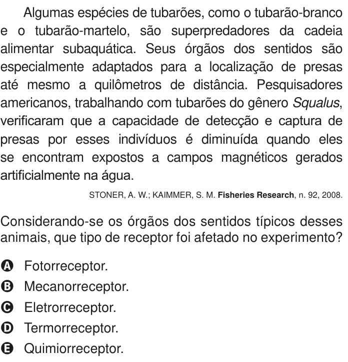 Questão 114 no caderno Azul do ENEM PPL 2020