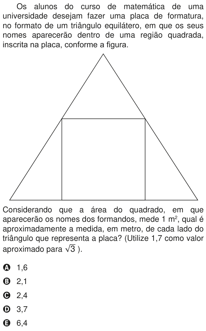 Questão 144 no caderno Azul do ENEM PPL 2020