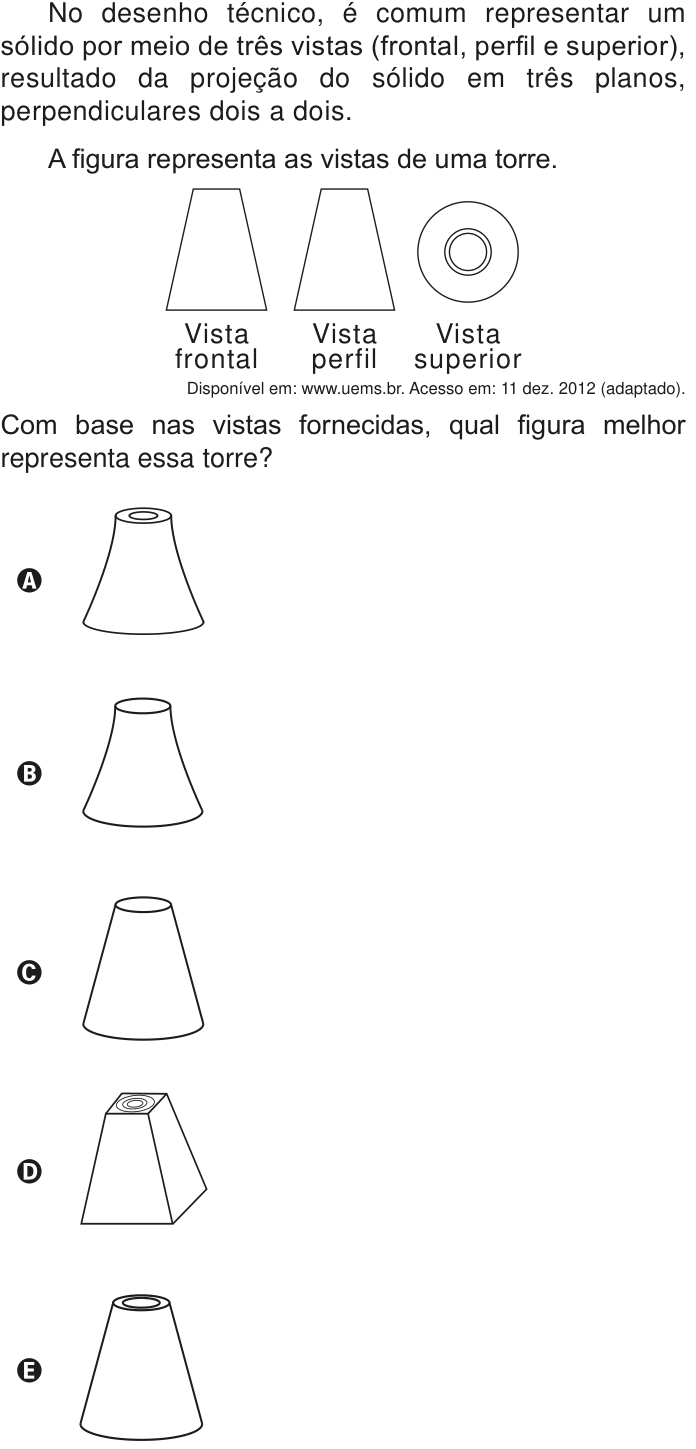 Questão 174 no caderno Azul do ENEM PPL 2020