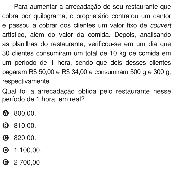 Questão 179 no caderno Azul do ENEM PPL 2020