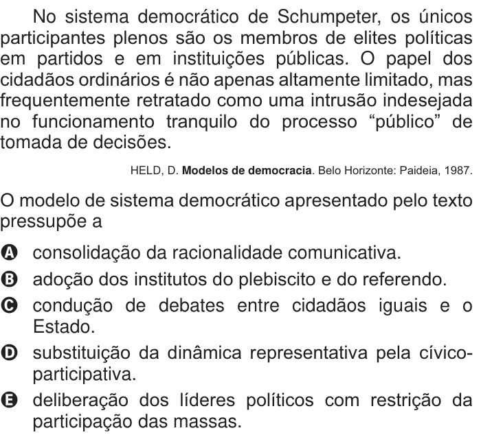 Questão 7 no caderno Branco do ENEM PPL 2014