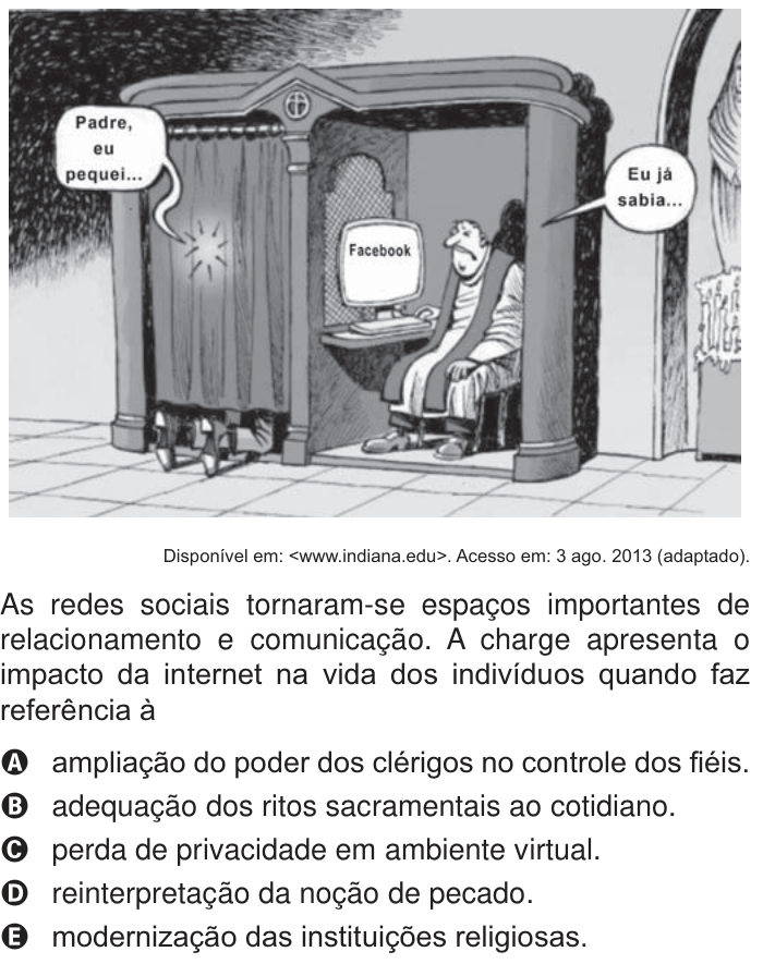 Questão 35 no caderno Branco do ENEM PPL 2014