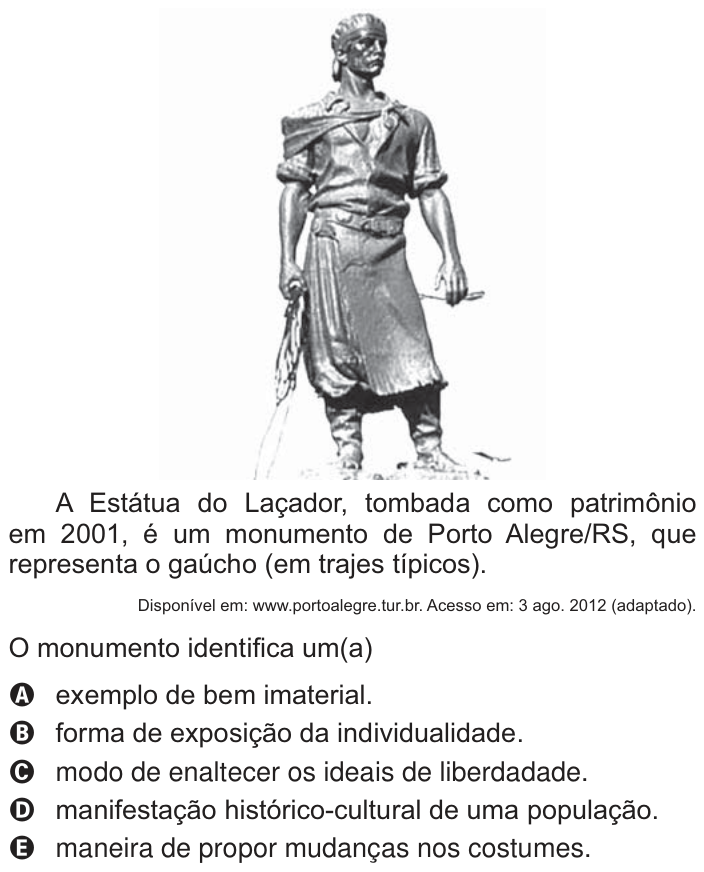 Questão 36 no caderno Branco do ENEM PPL 2014