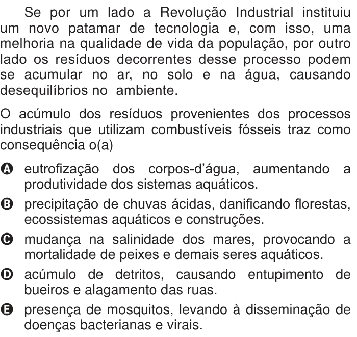 Questão 46 no caderno Branco do ENEM PPL 2014
