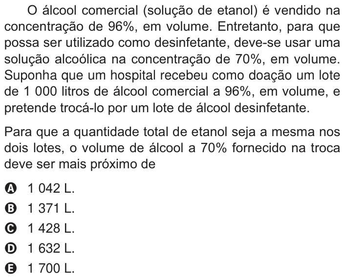 Questão 66 no caderno Branco do ENEM PPL 2014