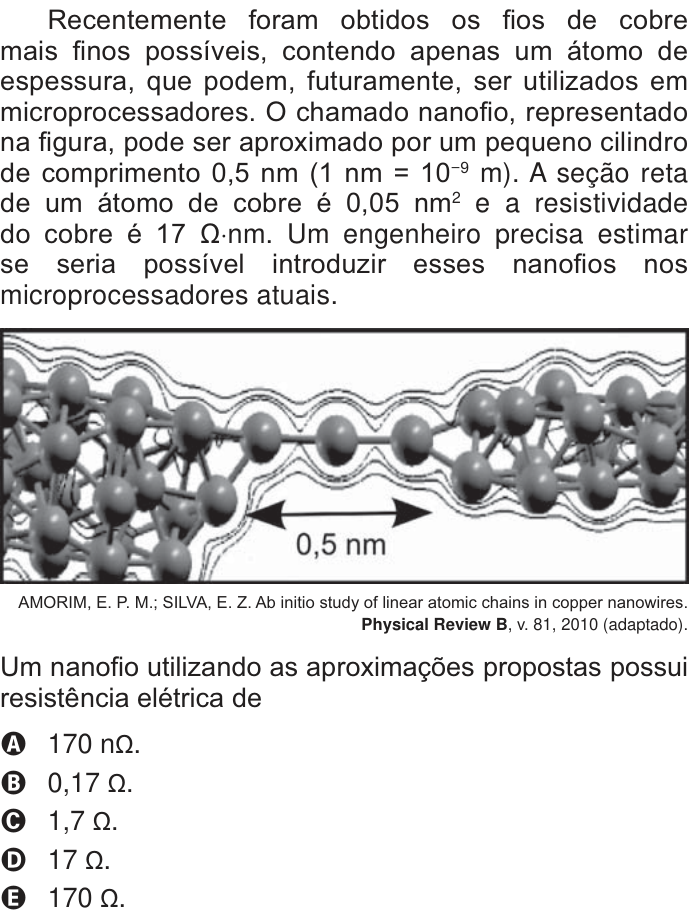 Questão 73 no caderno Branco do ENEM PPL 2014