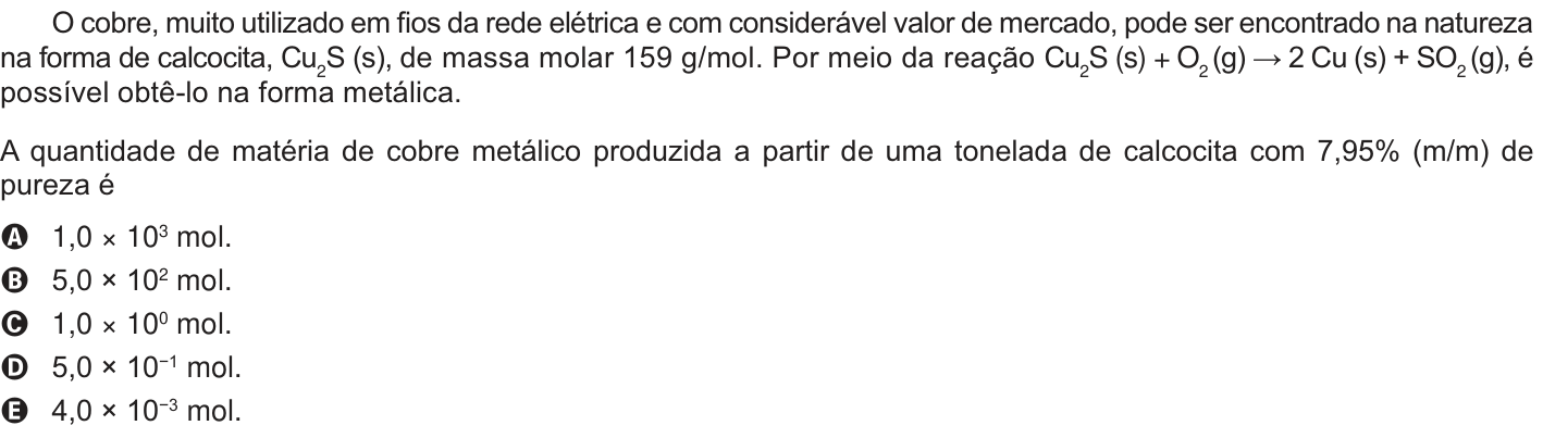 Questão 84 no caderno Branco do ENEM PPL 2014