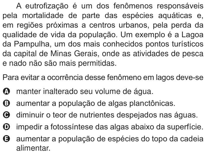 Questão 90 no caderno Branco do ENEM PPL 2014