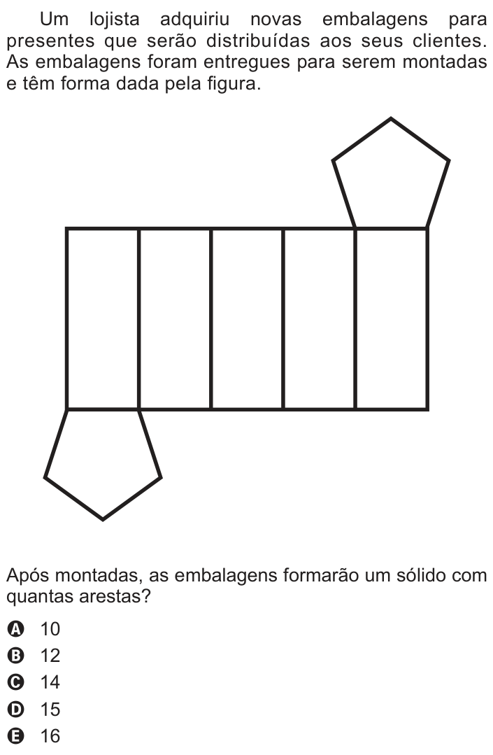 Questão 145 no caderno Cinza do ENEM PPL 2014