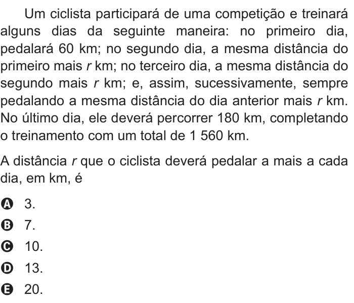 Questão 165 no caderno Cinza do ENEM PPL 2014