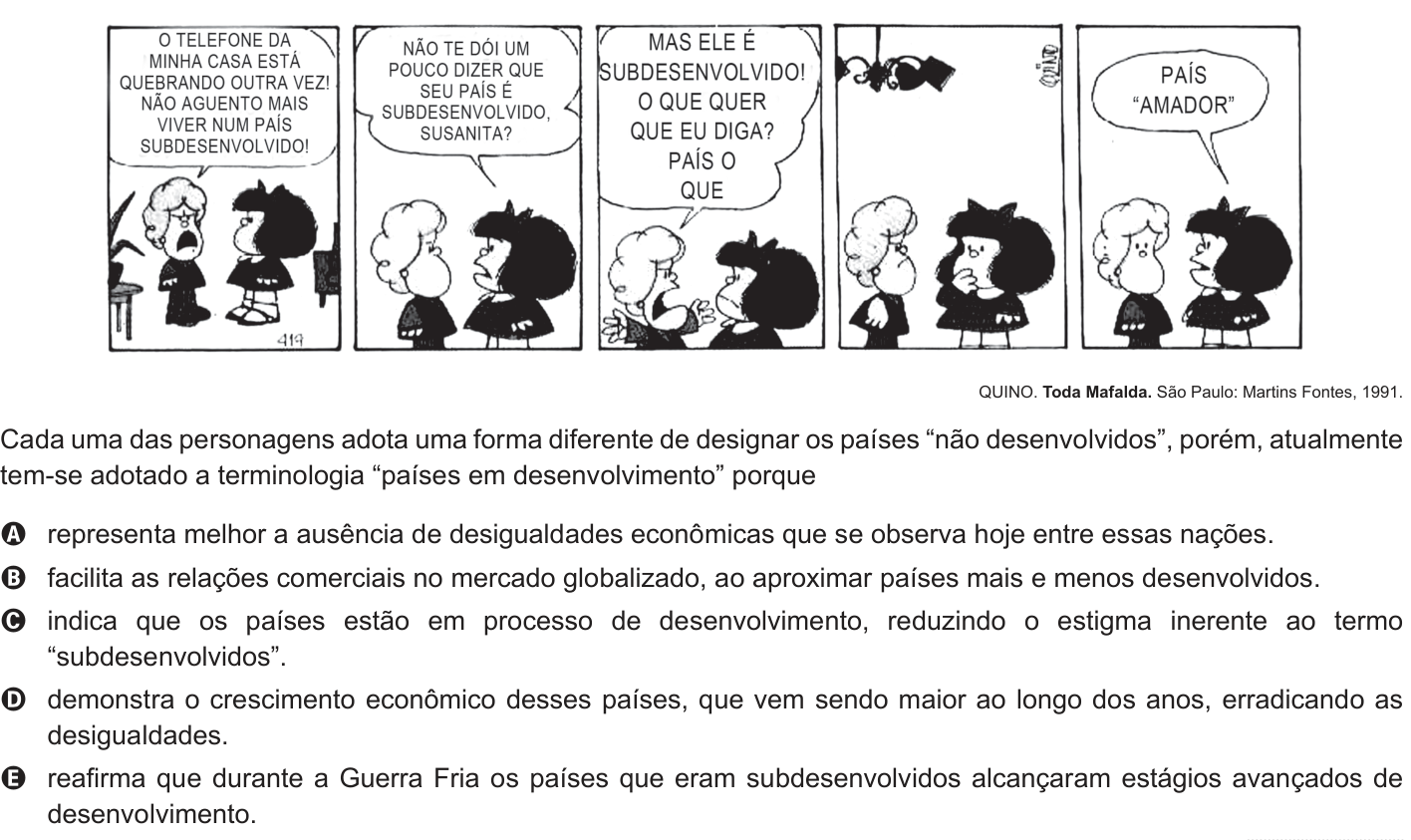 Questão 12 no caderno Branco do ENEM PPL 2012