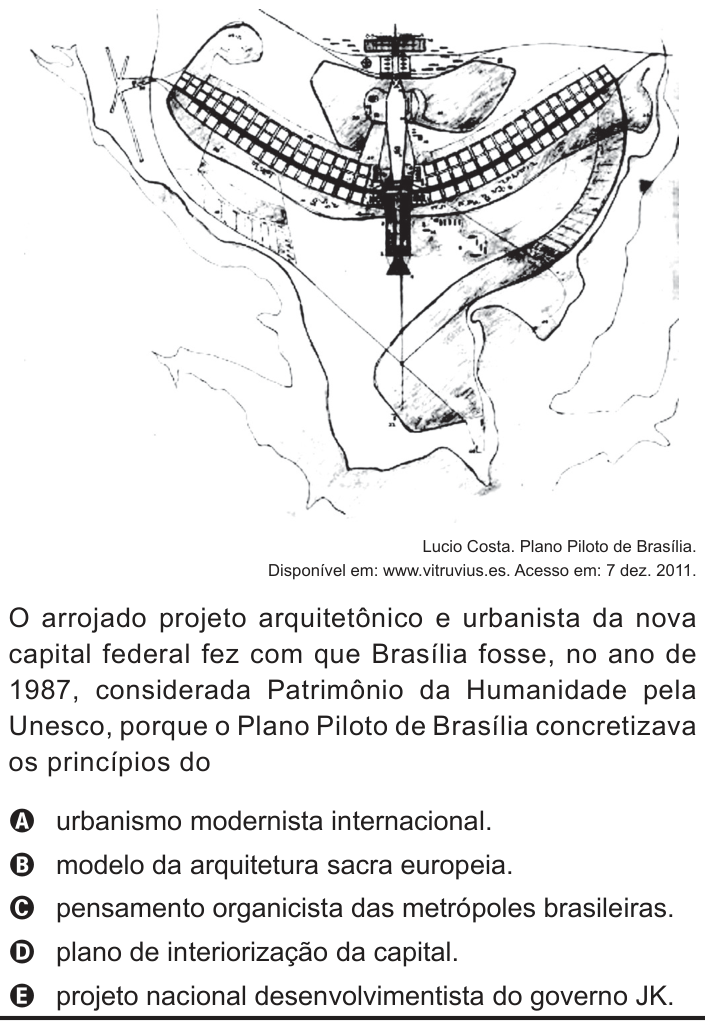 Questão 31 no caderno Branco do ENEM PPL 2012