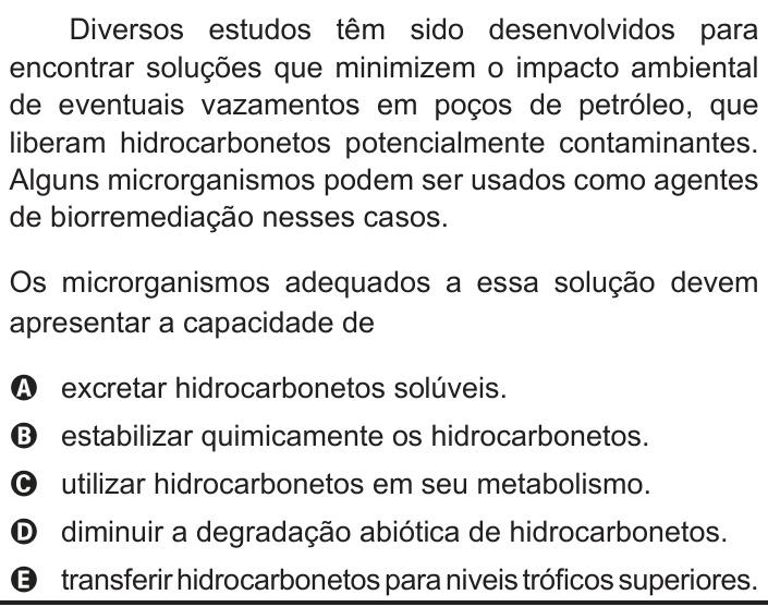 Questão 56 no caderno Branco do ENEM PPL 2012