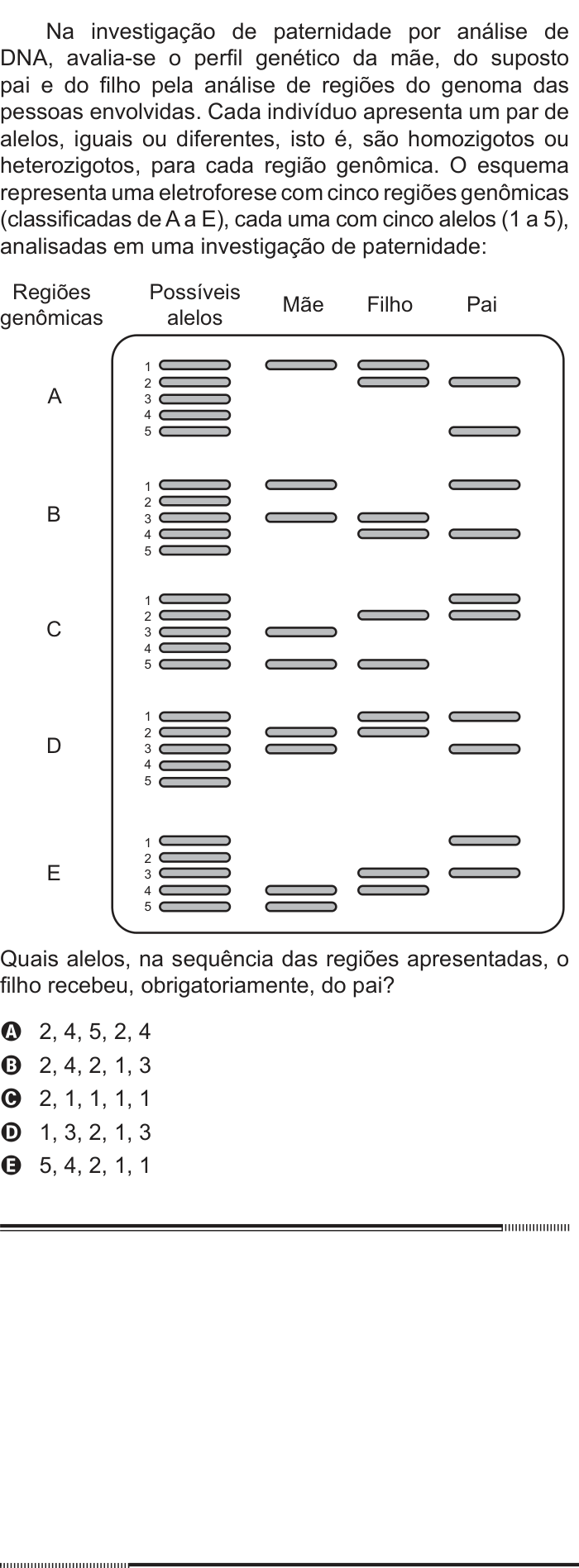 Questão 60 no caderno Branco do ENEM PPL 2012