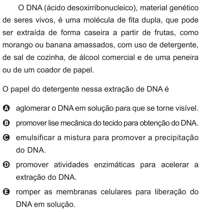 Questão 71 no caderno Branco do ENEM PPL 2012