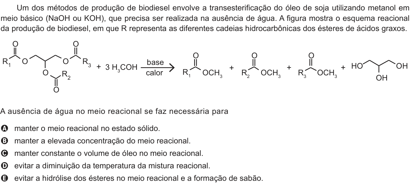 Questão 75 no caderno Branco do ENEM PPL 2012