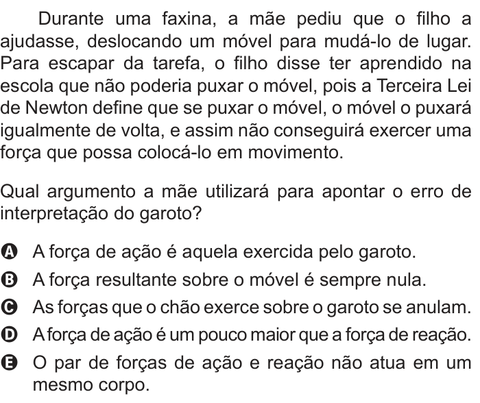 Questão 77 no caderno Branco do ENEM PPL 2012