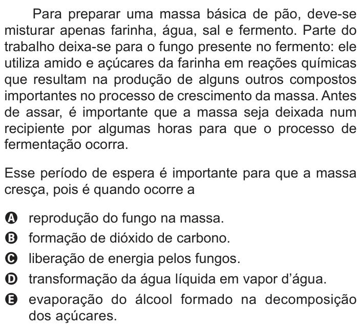 Questão 82 no caderno Branco do ENEM PPL 2012