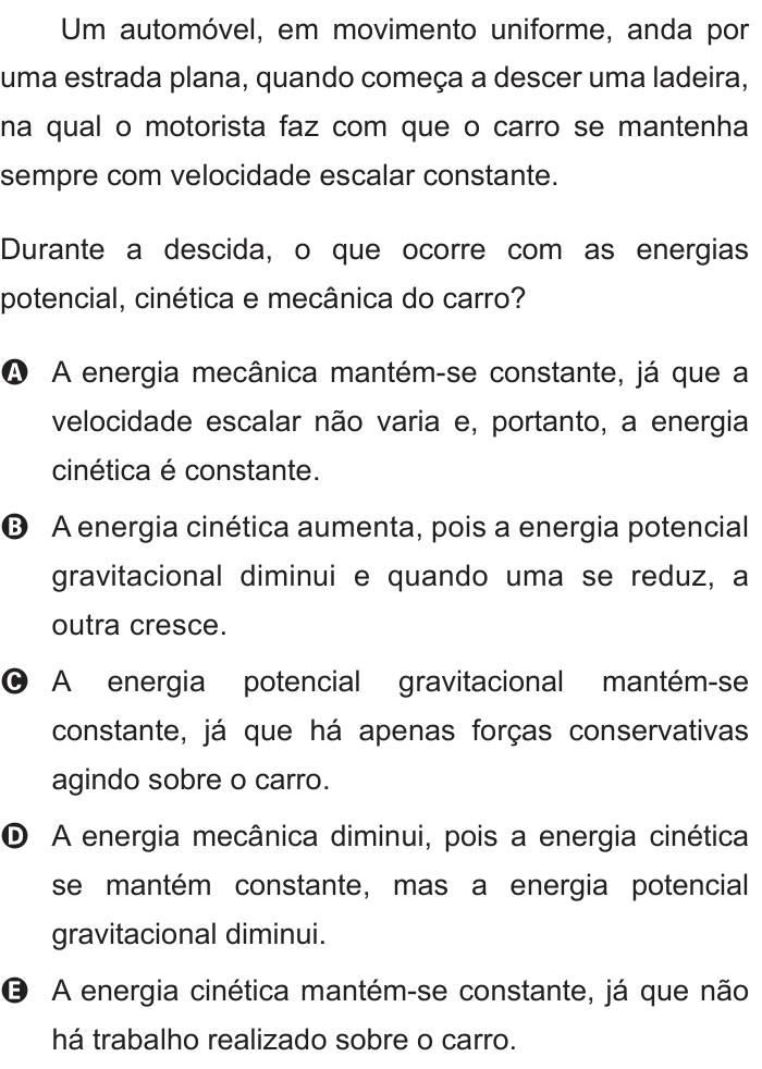 Questão 86 no caderno Branco do ENEM PPL 2012