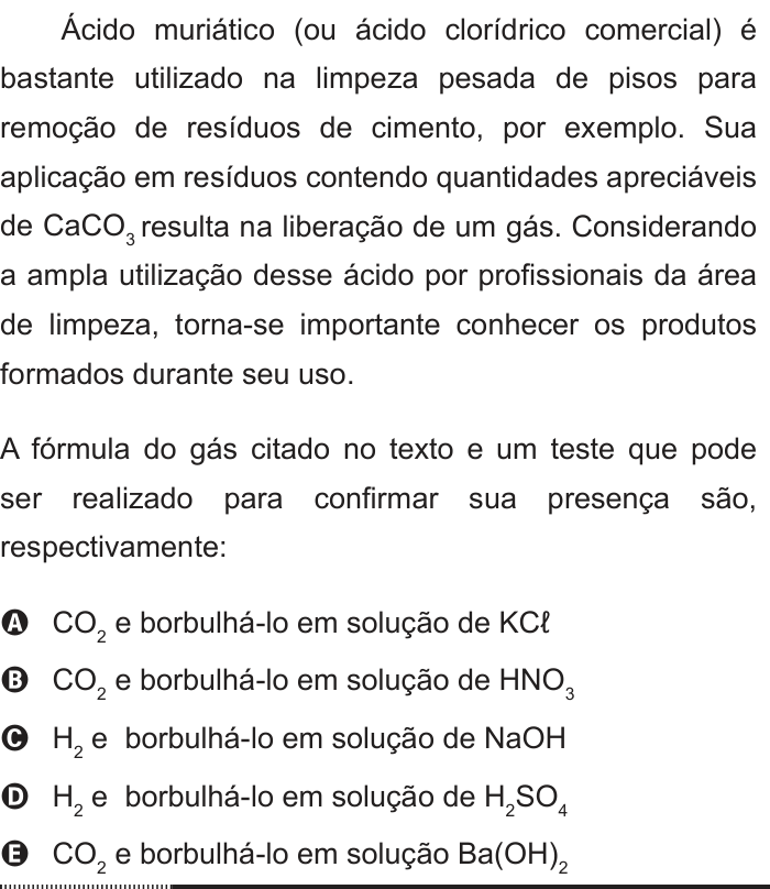 Questão 87 no caderno Branco do ENEM PPL 2012