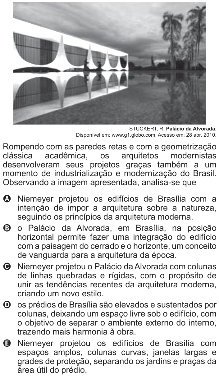 Questão 127 no caderno Cinza do ENEM PPL 2012