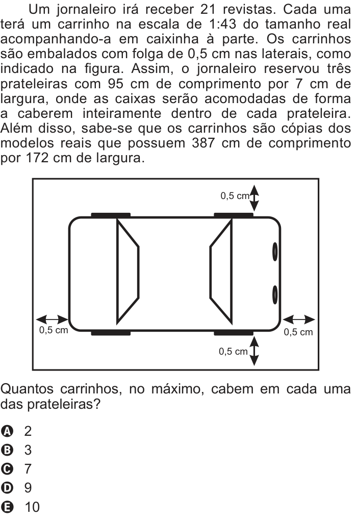 Questão 153 no caderno Cinza do ENEM PPL 2012