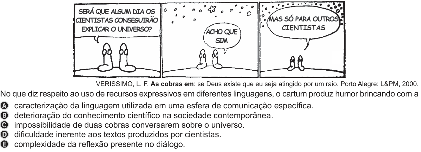 Questão 8 no caderno Azul do ENEM PPL 2019
