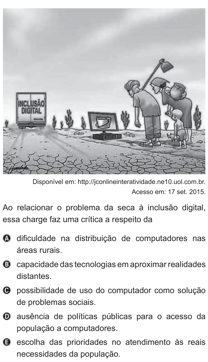 Questão 11 no caderno Azul do ENEM PPL 2019