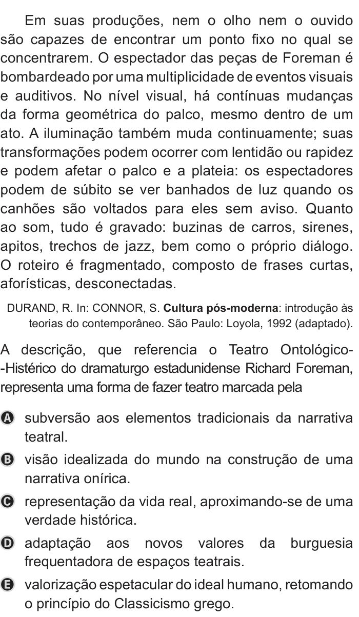 Questão 12 no caderno Azul do ENEM PPL 2019