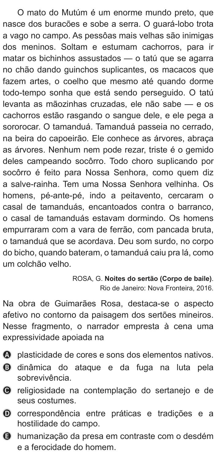 Questão 14 no caderno Azul do ENEM PPL 2019