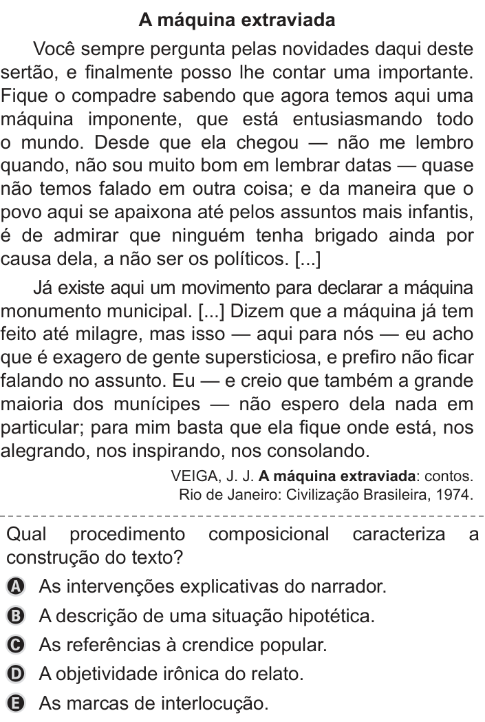 Questão 24 no caderno Azul do ENEM PPL 2019