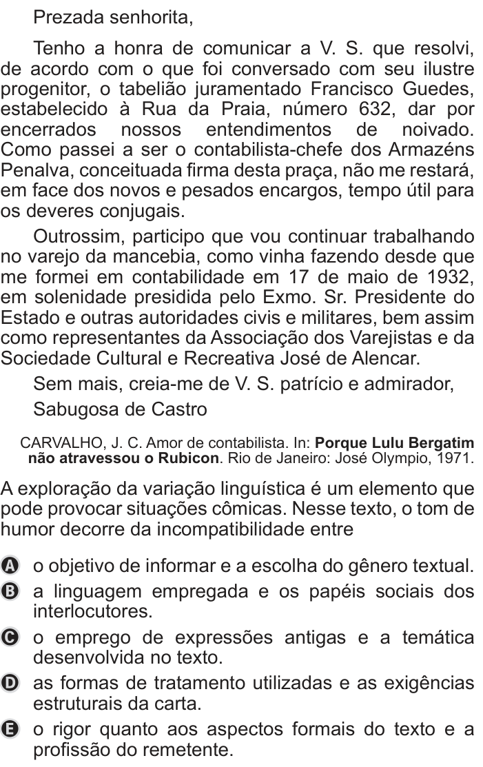 Questão 37 no caderno Azul do ENEM PPL 2019