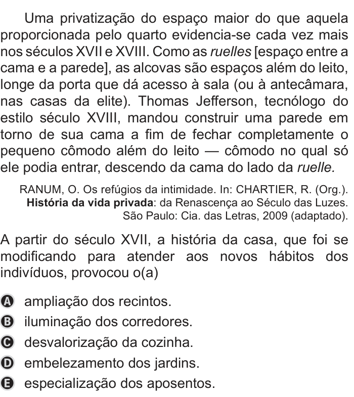 Questão 50 no caderno Azul do ENEM PPL 2019