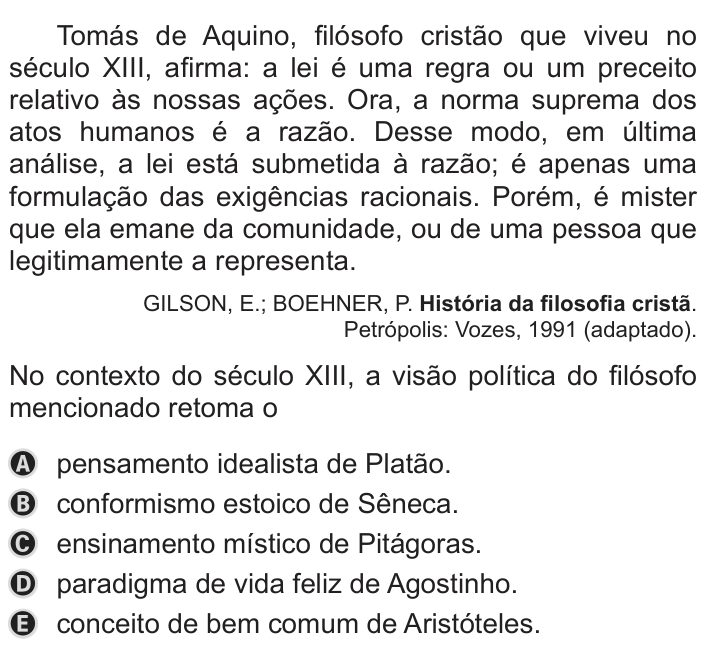 Questão 52 no caderno Azul do ENEM PPL 2019