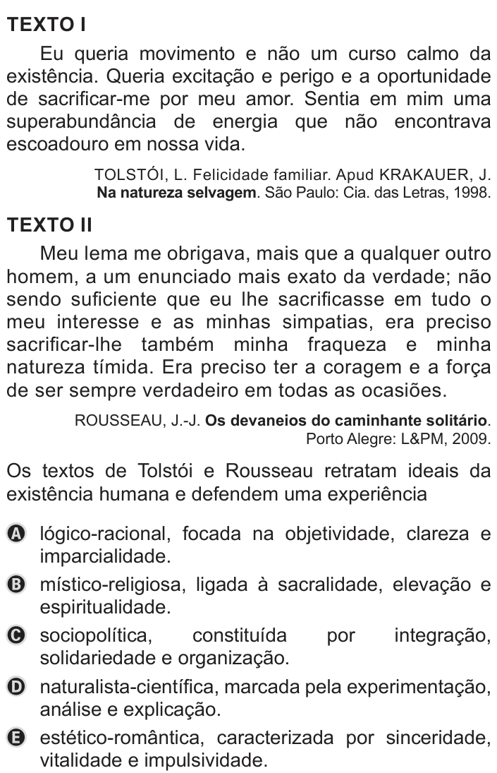 Questão 53 no caderno Azul do ENEM PPL 2019
