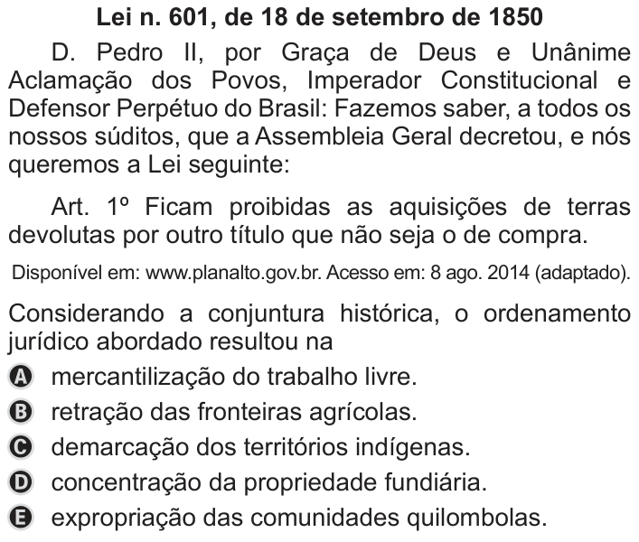 Questão 62 no caderno Azul do ENEM PPL 2019
